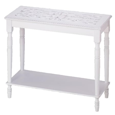 Eastwind Gifts Eastwind Gifts 34709 White Wood Console Table 34709